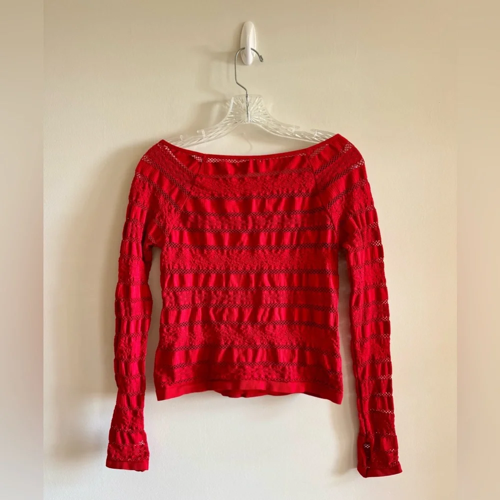 NWOT Free People Movement Take On Me Layer Top-Winterberry